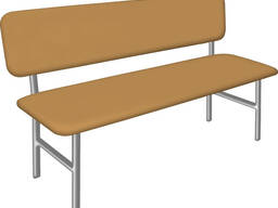 Скамья-банкетка усиленная со спинкой 1000 х 370 х 750 (Н)