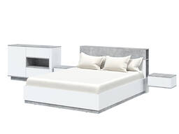 Кровать с комодом и тумбами Кварц Quartz -3