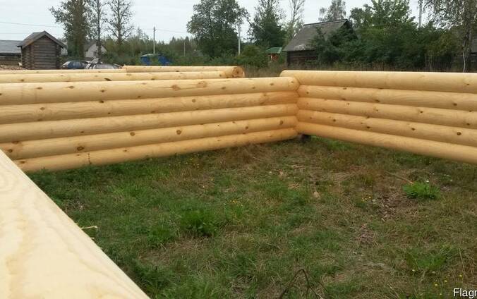 Срубы бани дома беседки