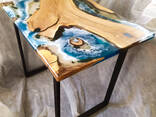 Стол 3D диорама-картина "Море" дуб - фото 1