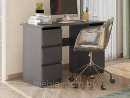 Стол письменный NN Мебель (МС Денвер К) Графит серый 1,2 м
