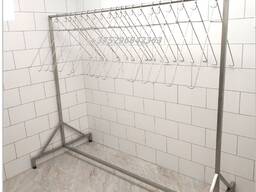 Стойка-Вешалка для сушки фартуков из нерж стали, на 20шт фартуков