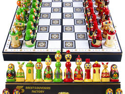 Сувенирный набор шахмат-матрешек Брестская Сувенирная Фабрика