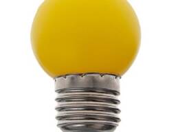 Светодиодная лампа Е27 220V D45мм 5 Диодов Жёлтый