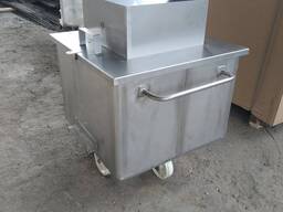 Тележка чановая с крышкой для ветеринарного конфиската 200 литров