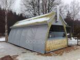 Тентовые шторы для укрытия и защиты беседки, веранды, террасы от дождя и снега - фото 2