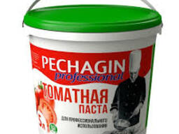 Томатная паста Pechagin ПВХ ведро ПВХ 1 кг. Не содержит Г