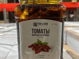 Томаты вяленые на солнце в масле "FISH&amp;FOOD" 1900 мл / 1250 гр ПЭТ, Турция
