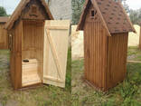 Туалет деревянный с окошком - фото 4