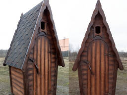 Туалет деревянный "Теремок"