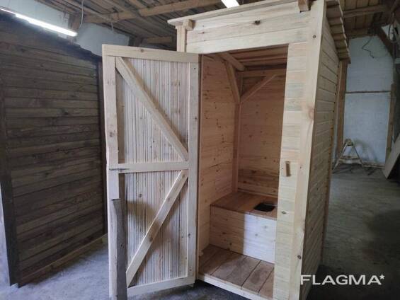 Дачный туалет деревянный купить в СПб недорого фото и цены