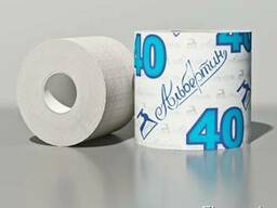 Туалетная бумага с гильзой 40 м, светлая