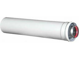 Удлинение трубы коаксиальное Ø 60/100 мм (L = 0,5 м)