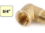 Угольник латунный 3/4" (ВР-НР) General Fittings - фото 1