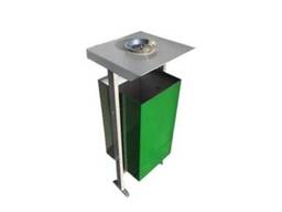 Урна уличная металлическая "Эко" 35 л, с пепельницей