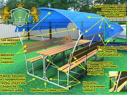 Усиленная беседка для дачи "Престиж" 3 метра