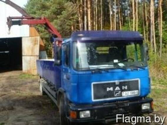 Услуги по грузоперевозке MAN с манипулятором—10 тонн