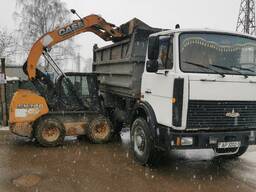 Услуги мини-погрузчика (плюс вилы)