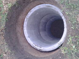 Копка, установка бетонных колец (колодцев) Раков