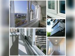 Установка окон ПВХ, балконные рамы, крыша