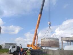 Монтаж канализации. Монтаж колец. Планировка. Экскаватор.