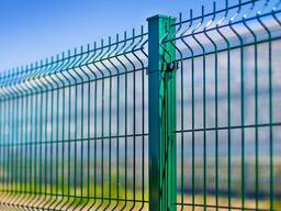 Устройство заборов из 3D сетки