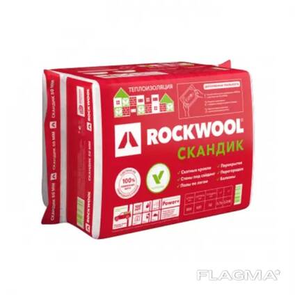 Утеплитель Rockwool Скандик (800 х 600 х 100)