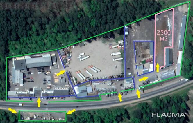 В аренду открытая площадка 2500 м2 в Уручье, от собственника