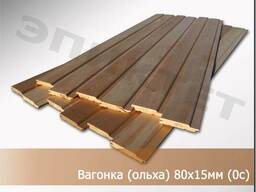 Вагонка ольх. 80х15мм (0с) 25,9 руб. м²