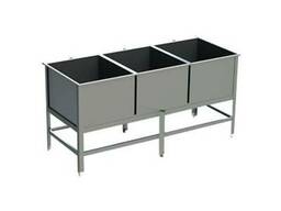Ванна моечная сварная ВМС 18/6 3-секционная