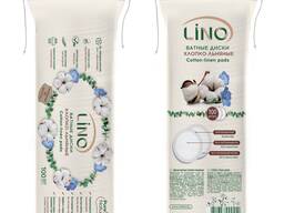 Ватные диски хлопко-льняные LINO, 100 шт.