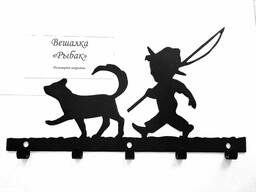 Вешалка металлическая, табличка в баню