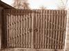 Ворота деревянные для забора - фото 1
