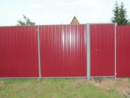 Ворота и калитка распашные.