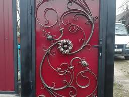 Красивые кованые калитки