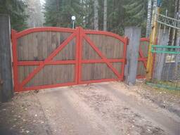 Ворота распашные уличные