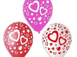Воздушные шары - Сердечки 30см