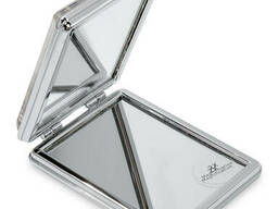 Зеркало прямоугольное серебристое с плавающими сердечками «Блеск» TLB299
