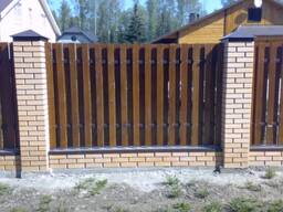 Забор деревянный ШАХМАТЫ
